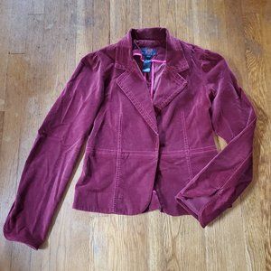 Vtg True Meaning Velveteen blazer - GUC